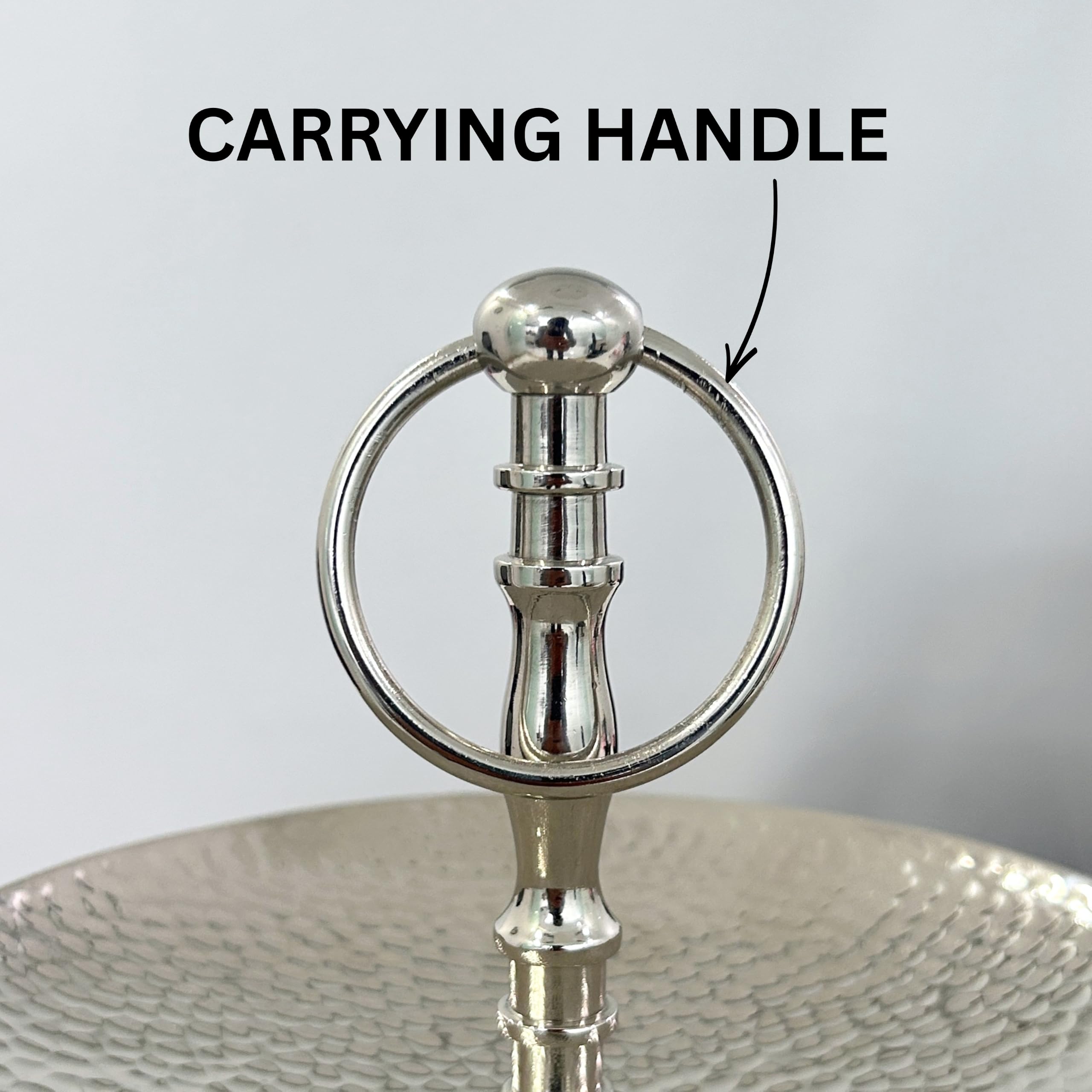 2-Tier Serving Tray for Cakes and Snacks