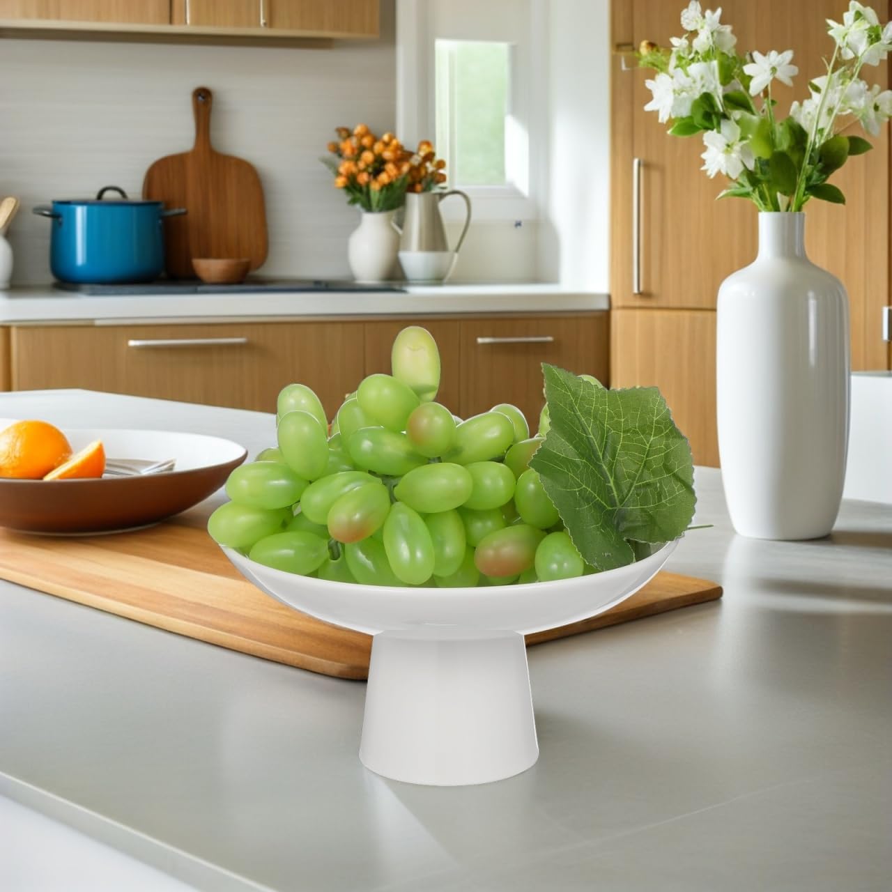 Fruit bowl measures 6.69 x 6.69 inches