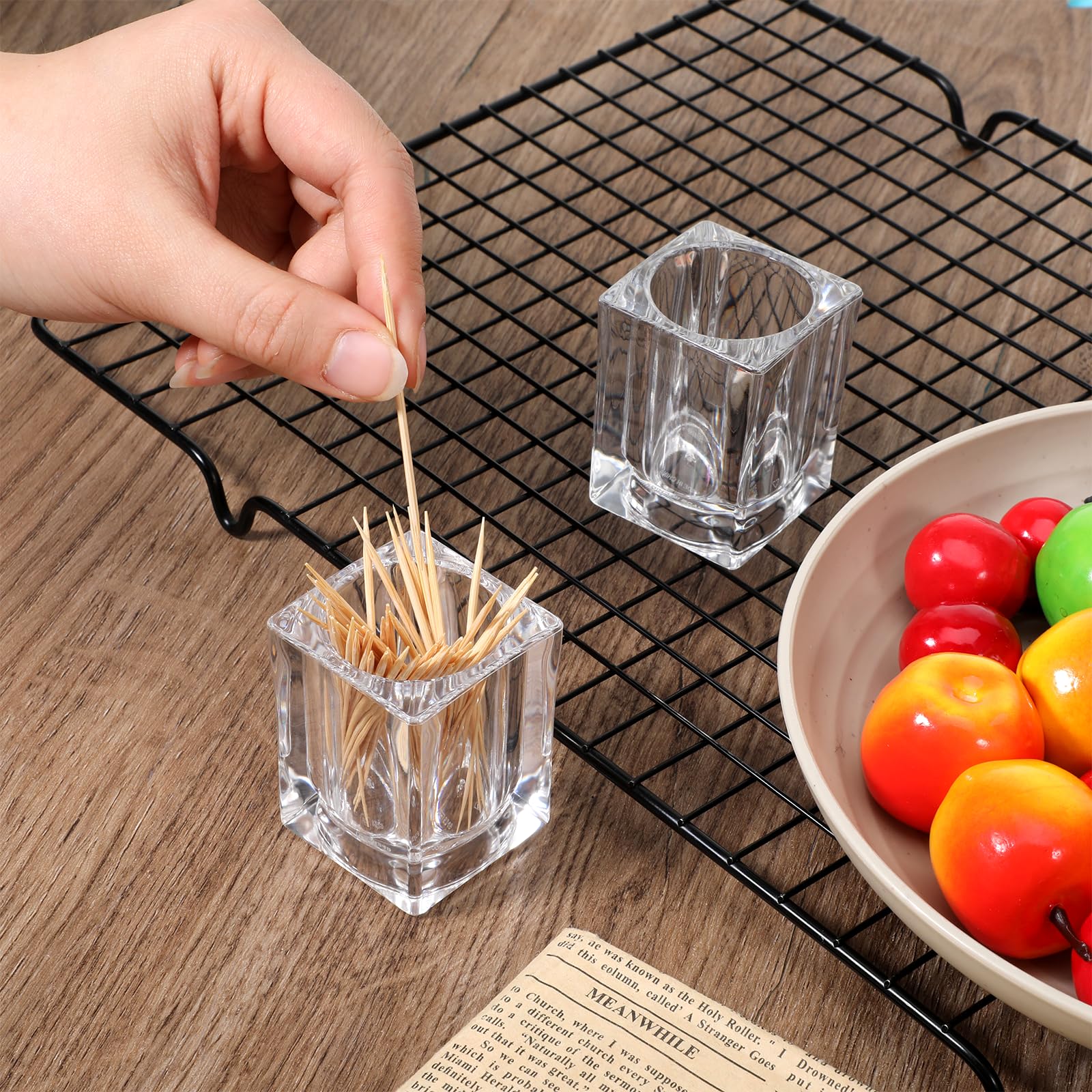 Fruit picks and mini cocktail sticks holder