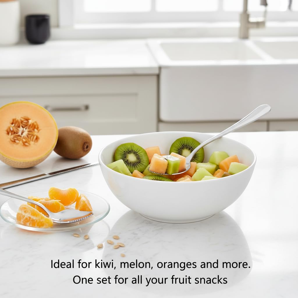 silver kitchen utensils grapefruit spoons set for fruit prep