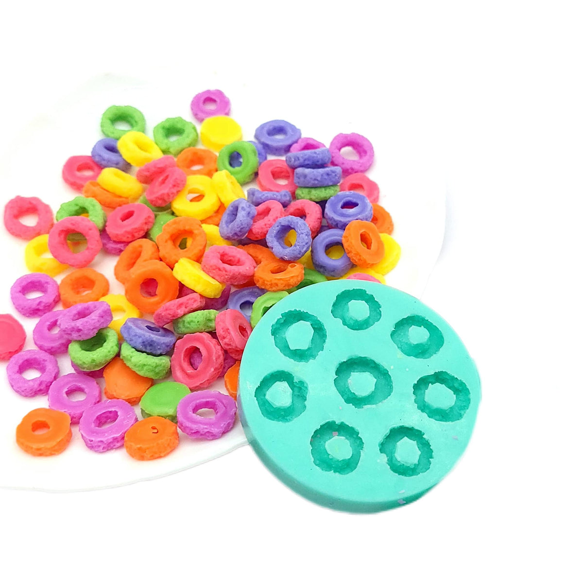 Fruit rings silicone mold NC107 for cereal candles and soaps