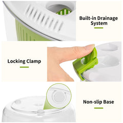Fruit and vegetable washer with mesh basket