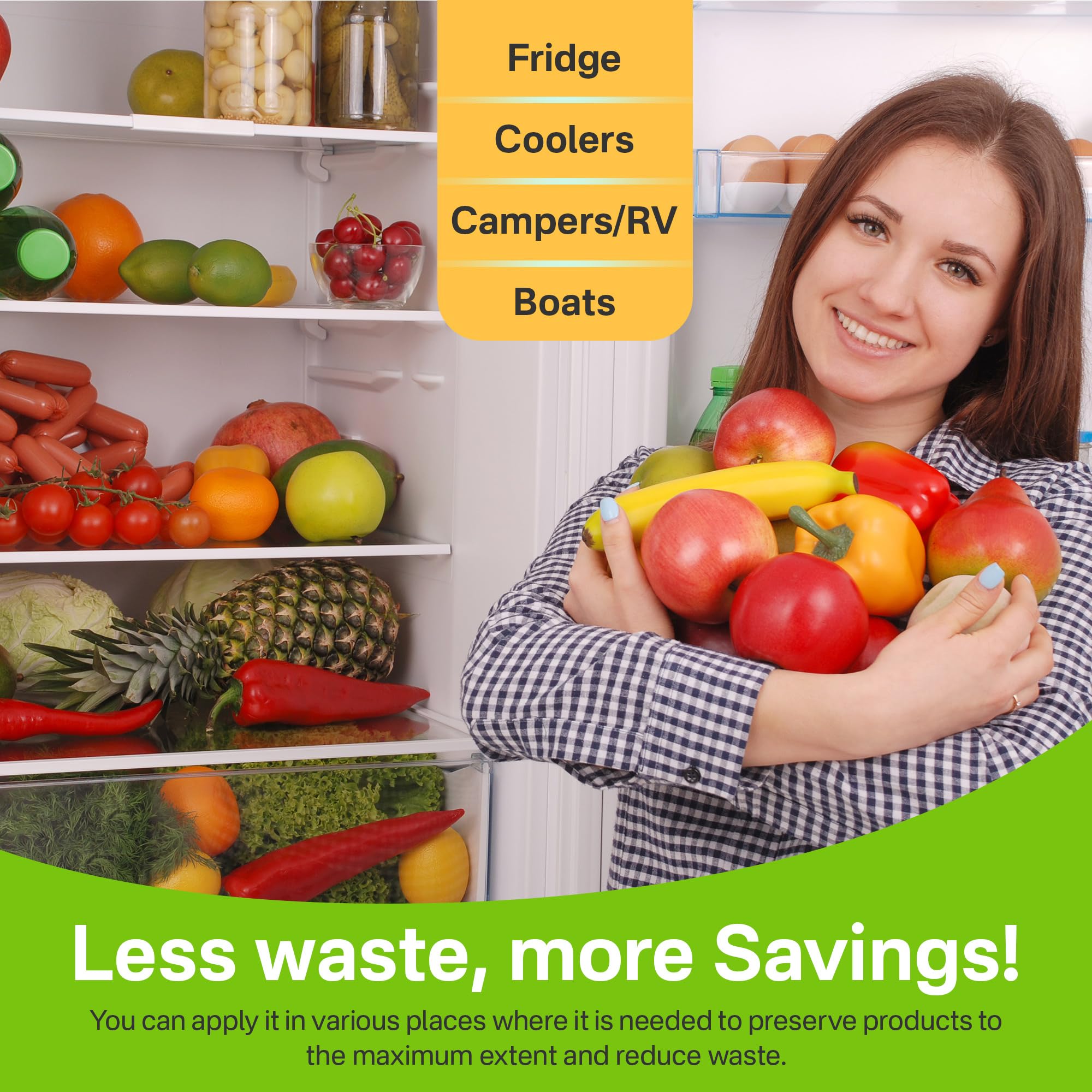 16 packs each 9g for fruits and vegetables