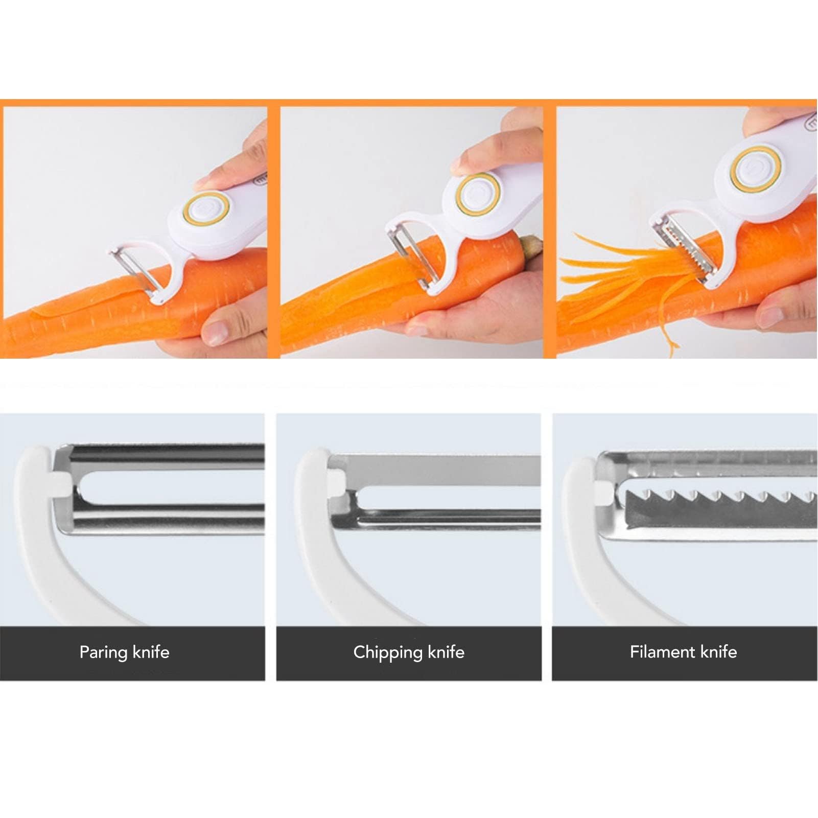 One-button operation electric peeler