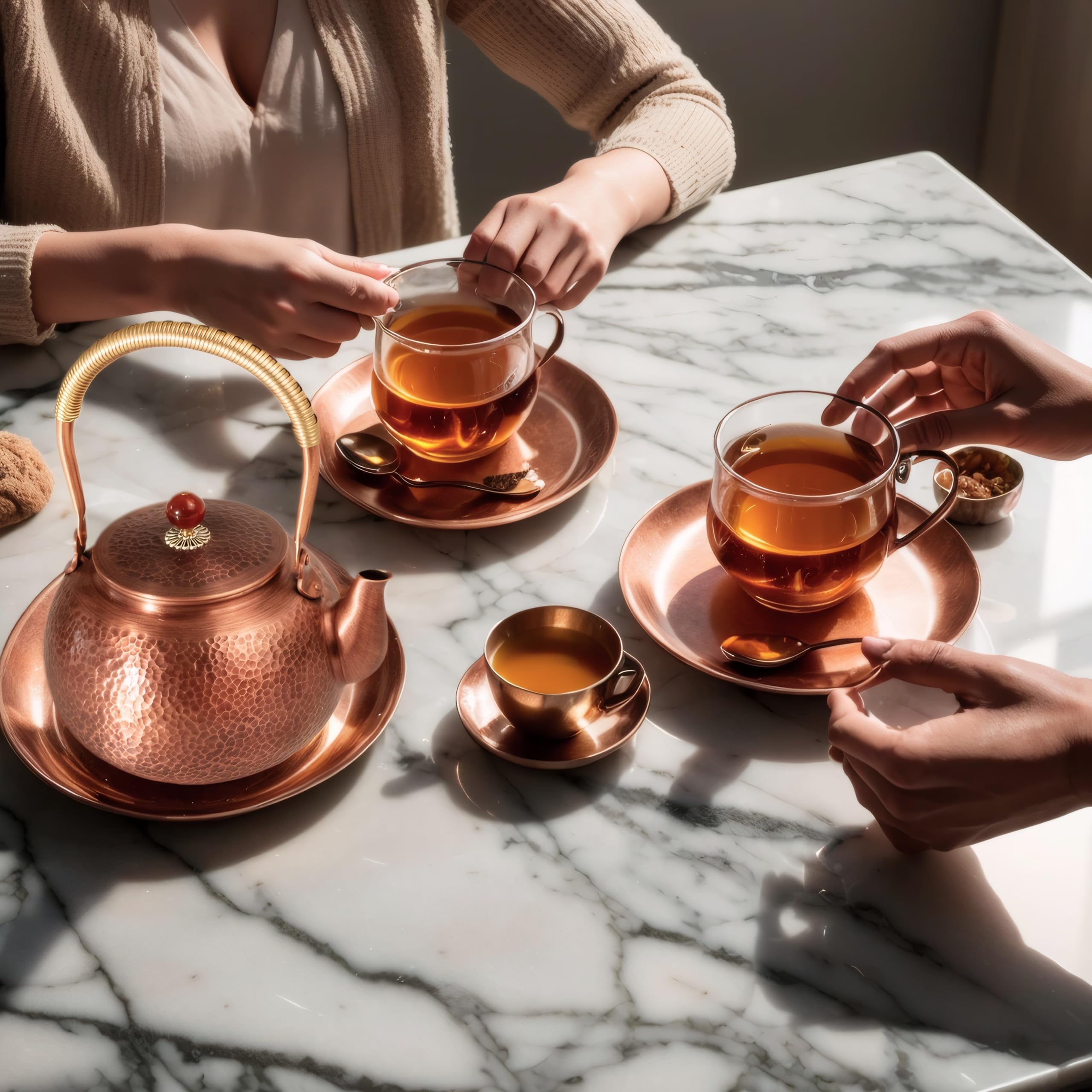 frymmx copper tea kettle 1.6 quart stove top capacity