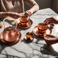 frymmx copper tea kettle 1.6 quart stove top capacity