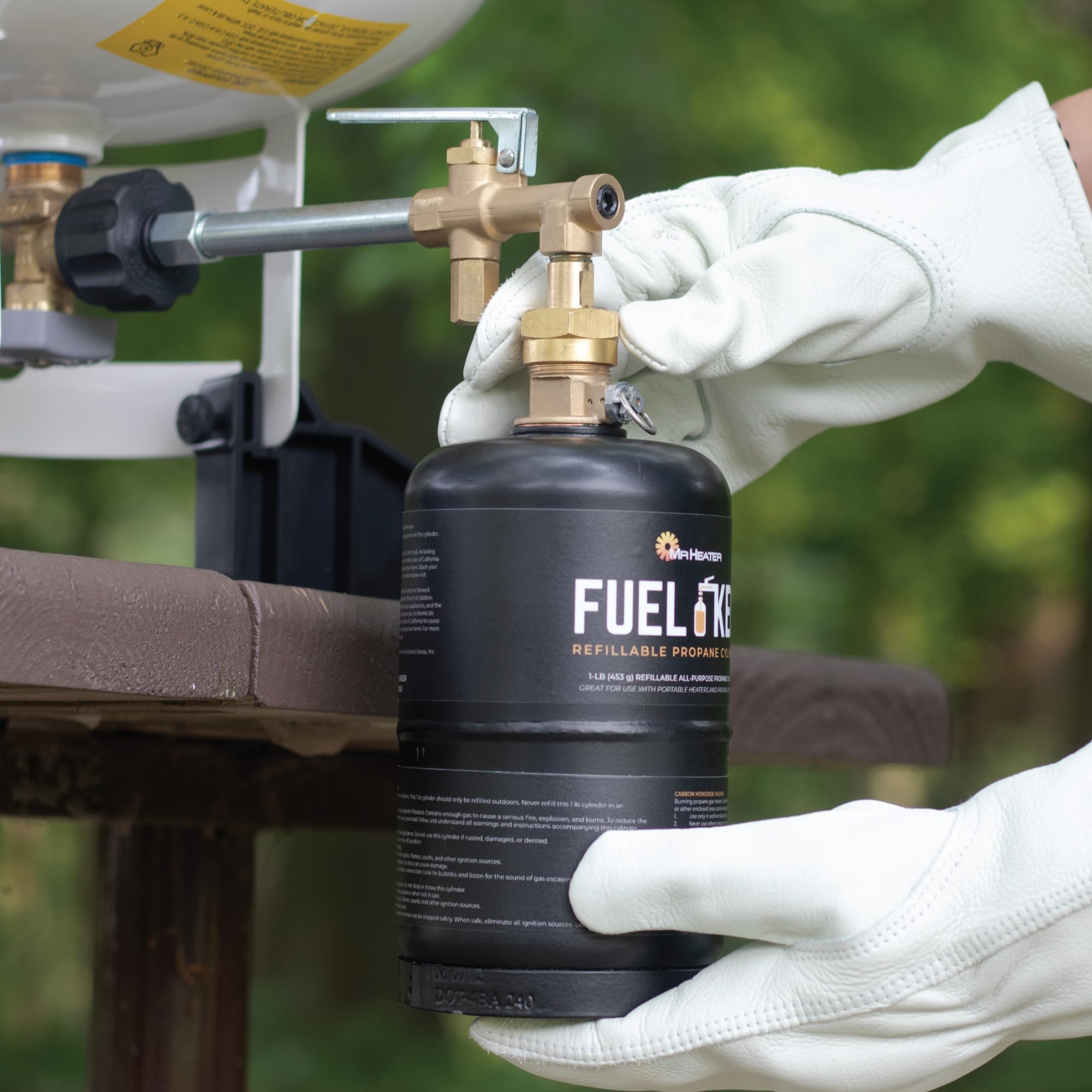 Well-ventilated area suggested for Fuel Keg refill kit