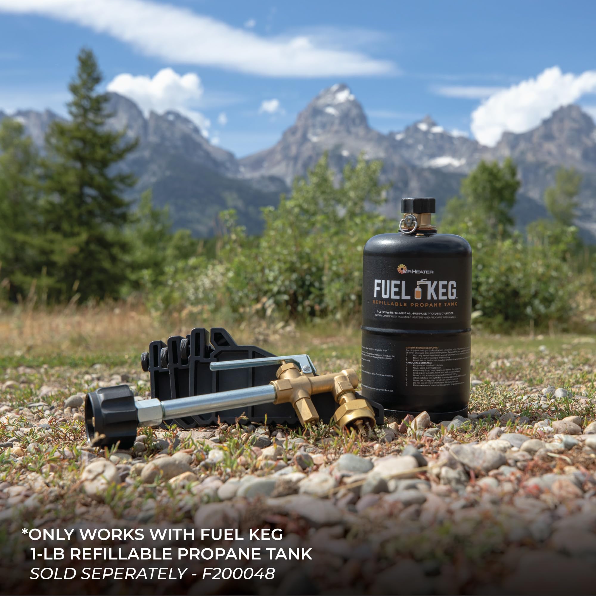 Fuel Keg refill kit compatible with 1lb propane tank
