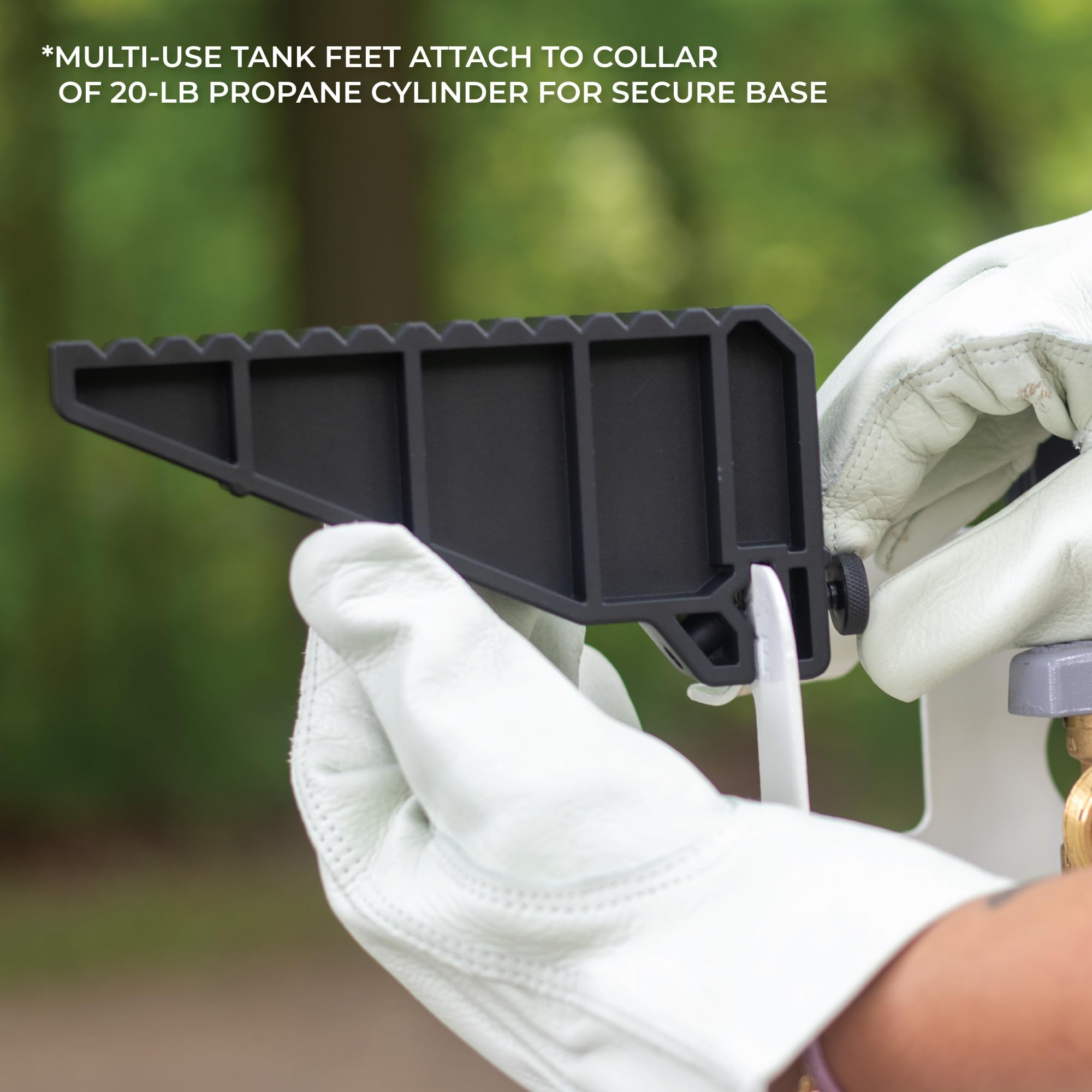 Stabilizing feet included with Fuel Keg refill kit