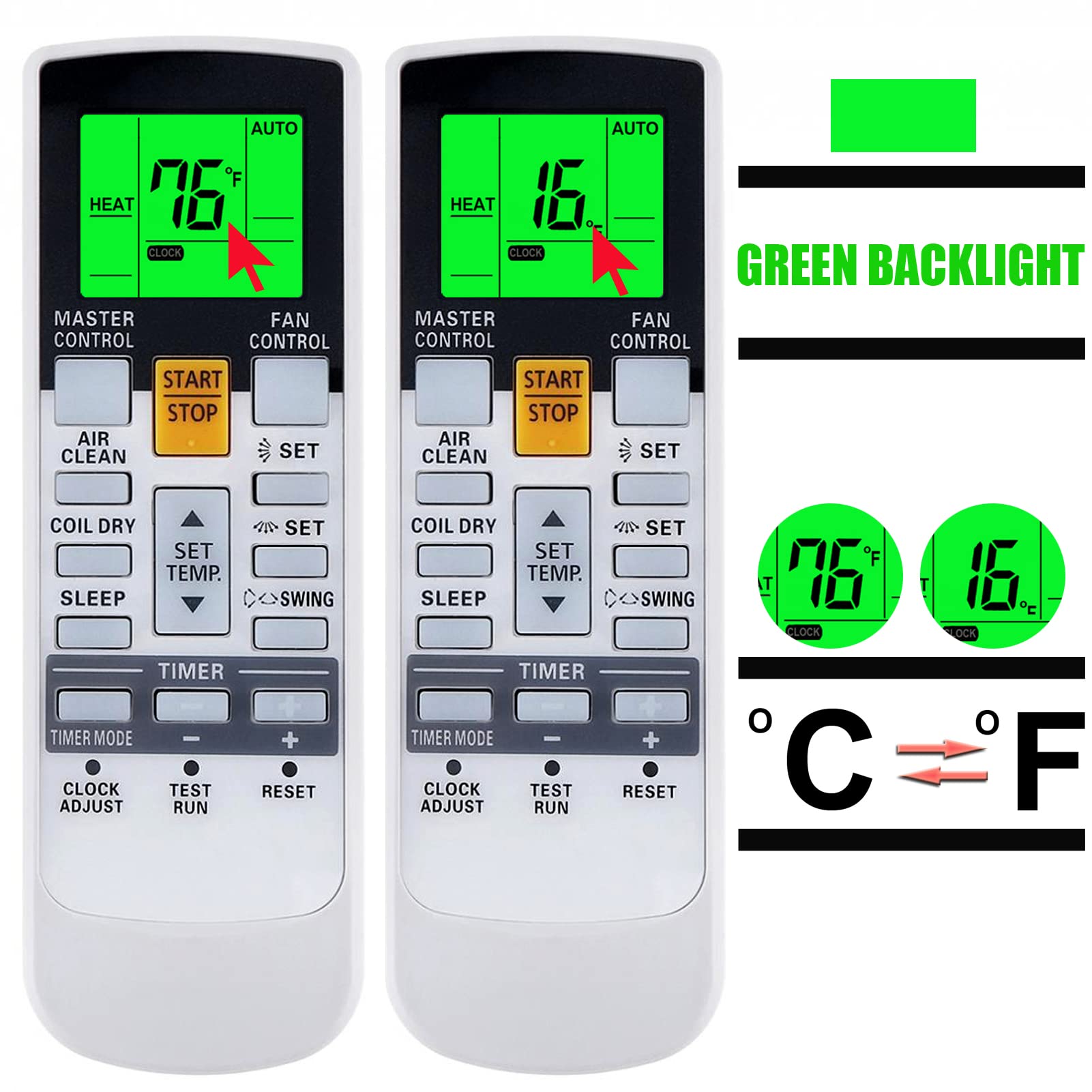 Fujitsu replacement remote Ar-Rah1u model on packaging