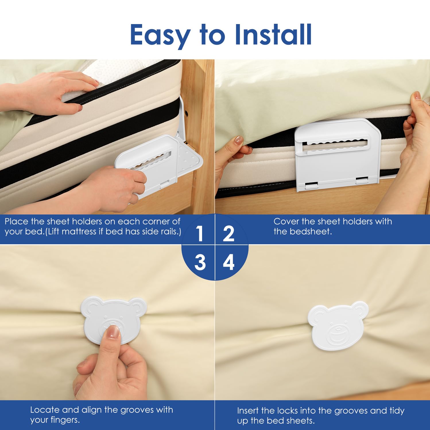 Universal fit shown for twin full queen king mattresses