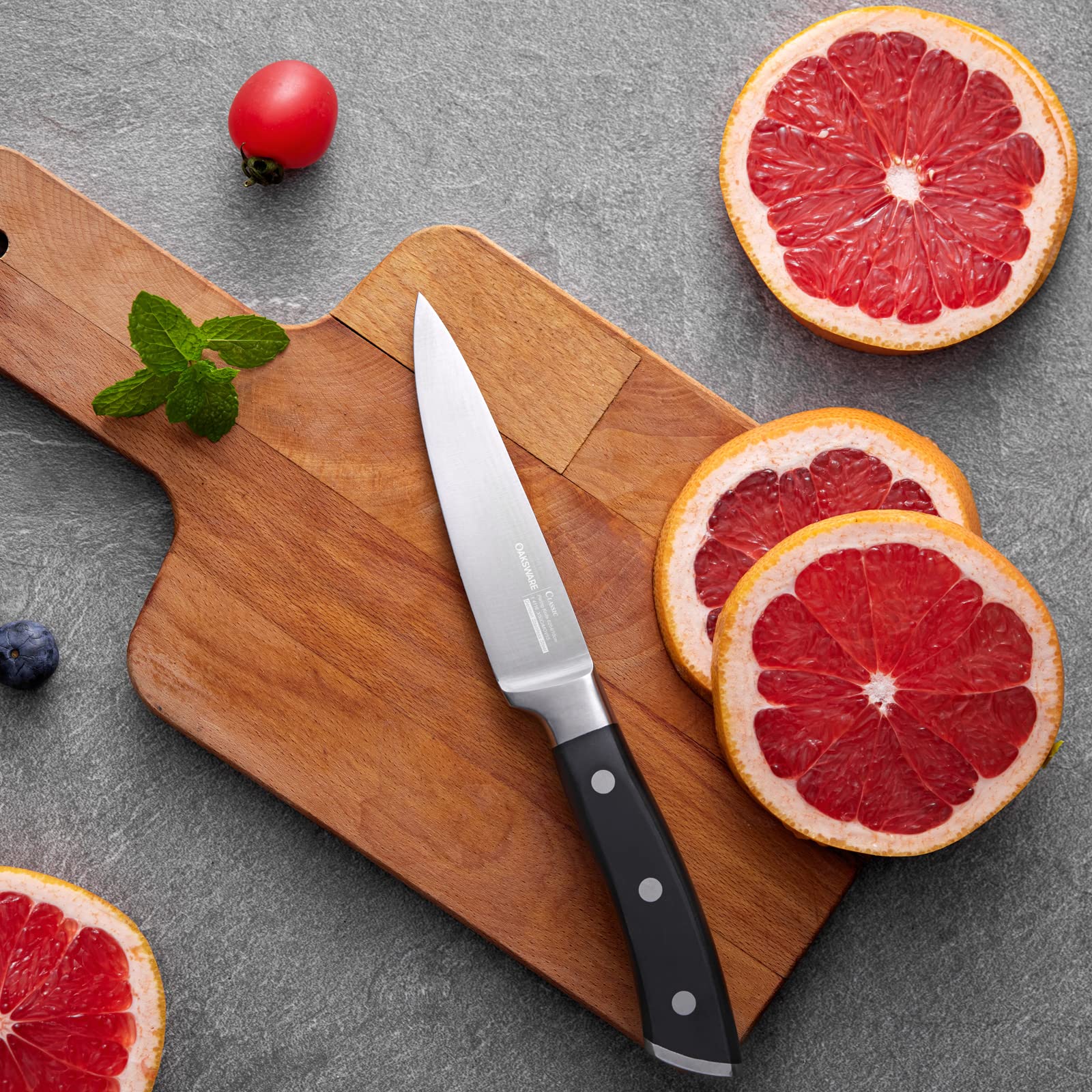 german steel blade edge detail paring knife