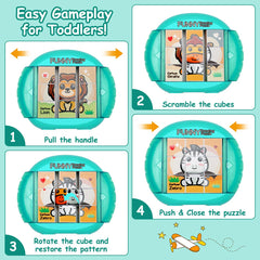Fullware rotating puzzle travel compact design