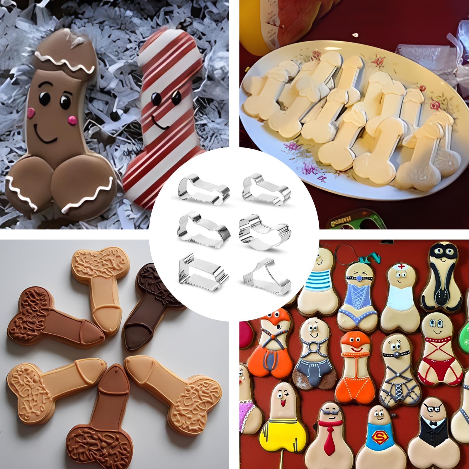 fun biscuit molds included six designs