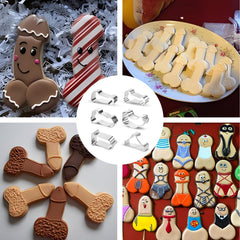 fun biscuit molds included six designs