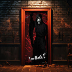 Officially licensed Ghost Face door cover by Fun World
