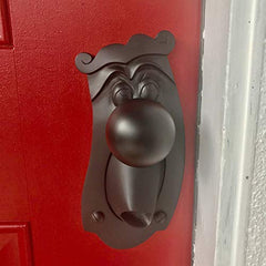 Functional door knob set in black edition side angle