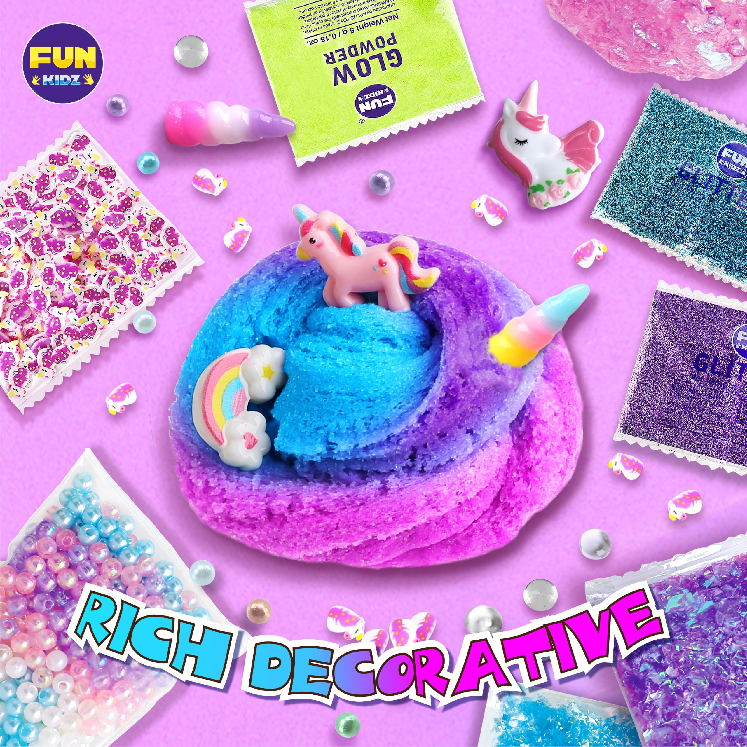 FunKidz Cloud Slime Gift contents for kids ages 6 and up