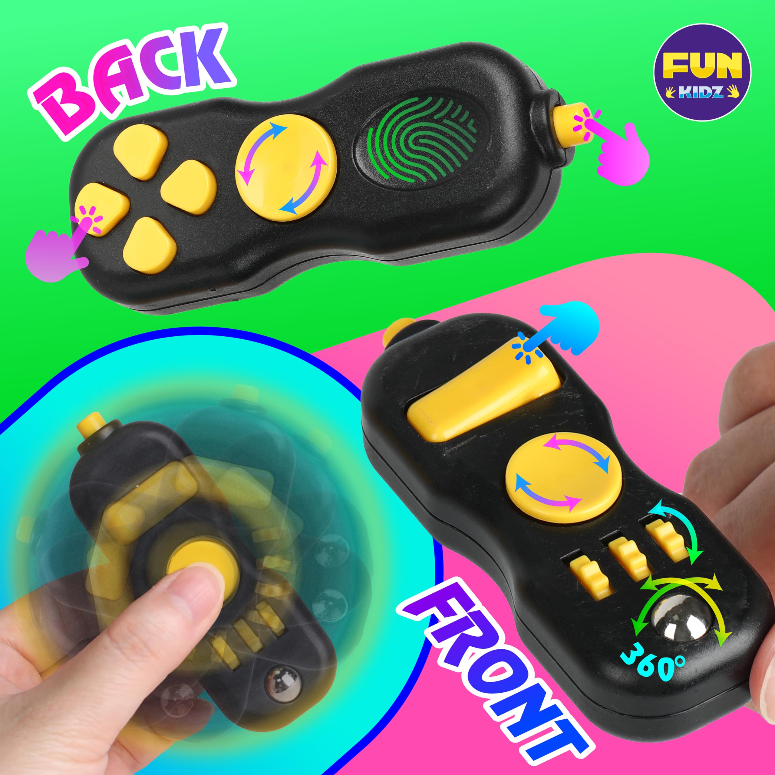 Liquid motion bubbler and fidget pad included