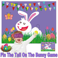 funnlot easter games kids pin tail bunny poster