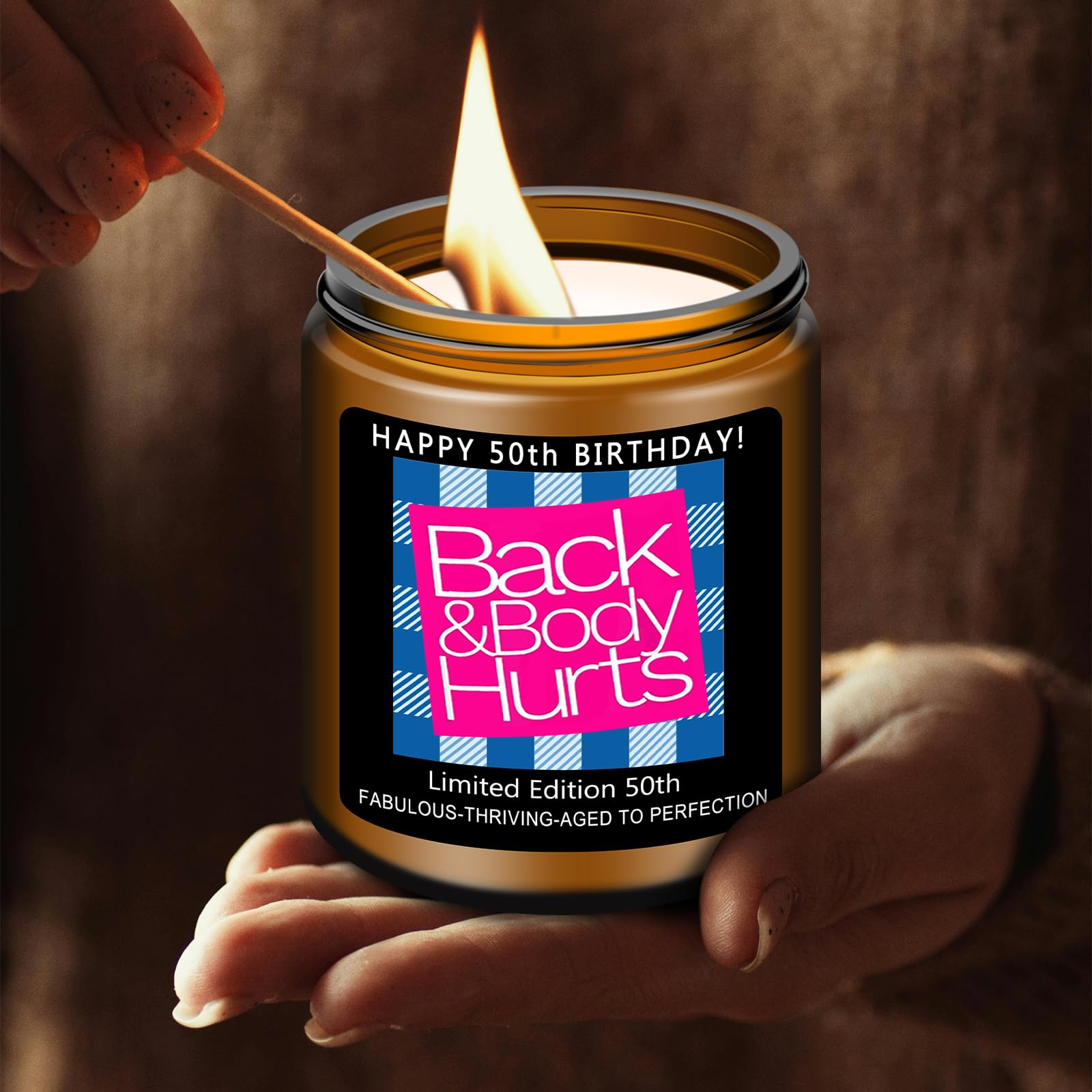 Funny 50th birthday candle