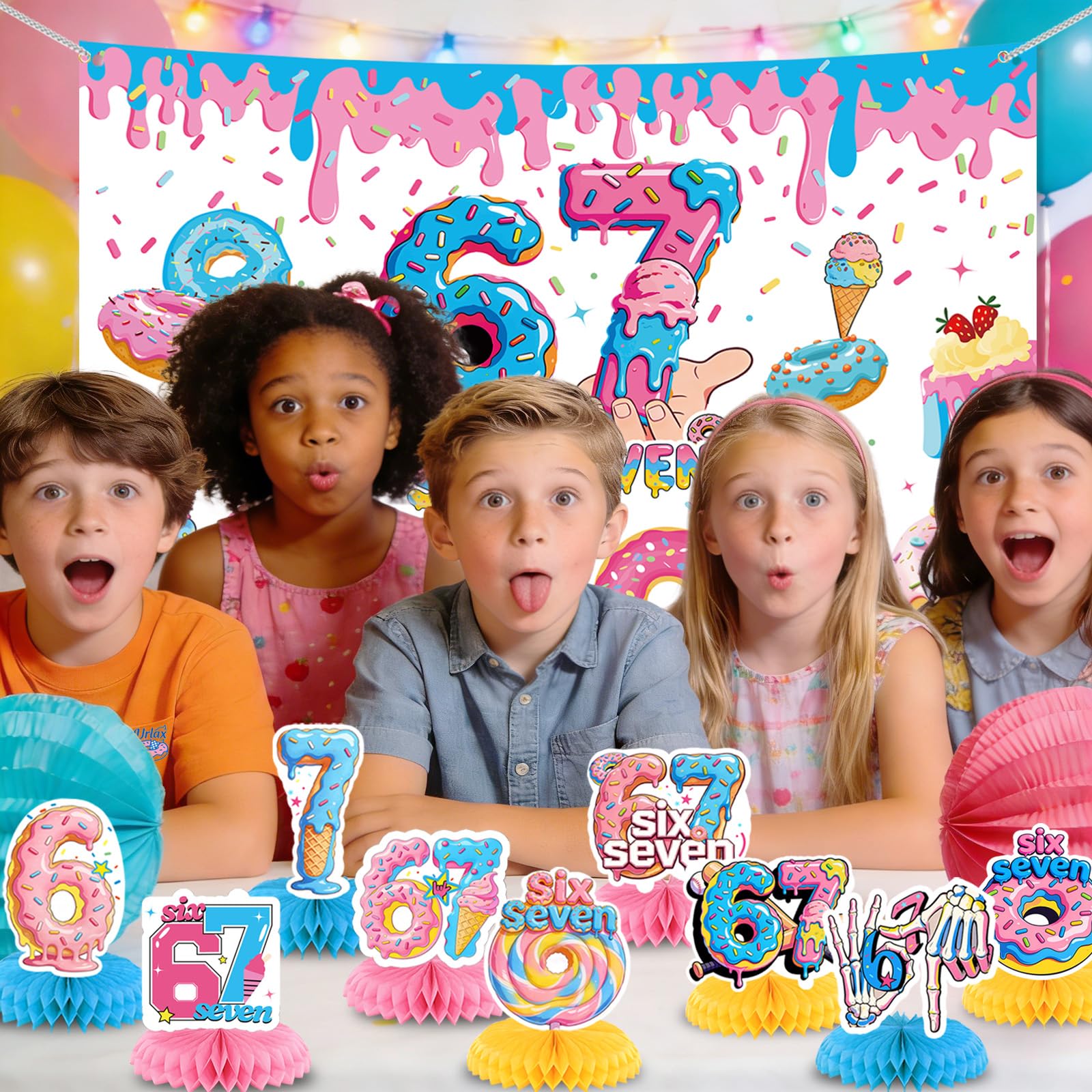 6 7 birthday party supplies decor