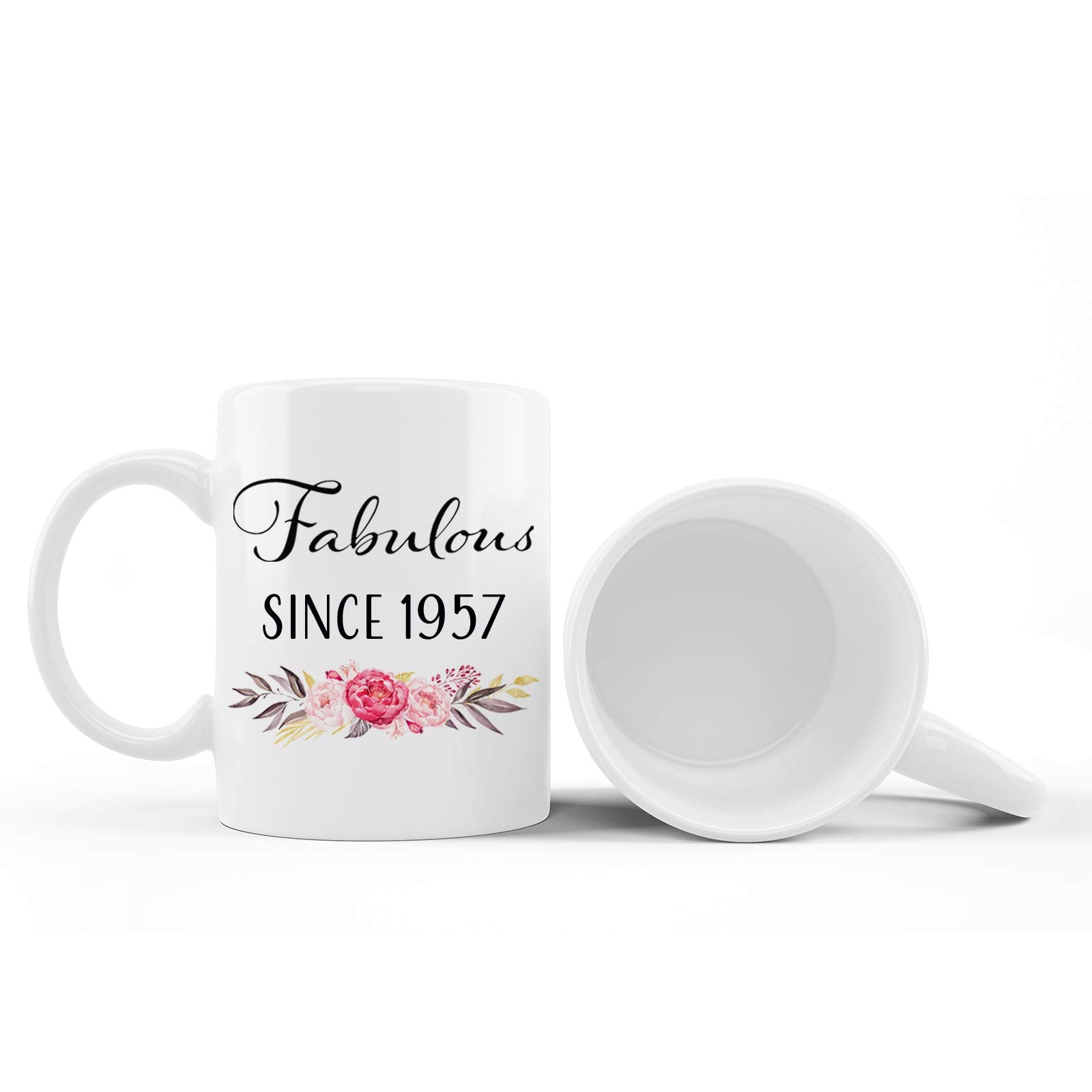 is fabulous since 1957 text on mug