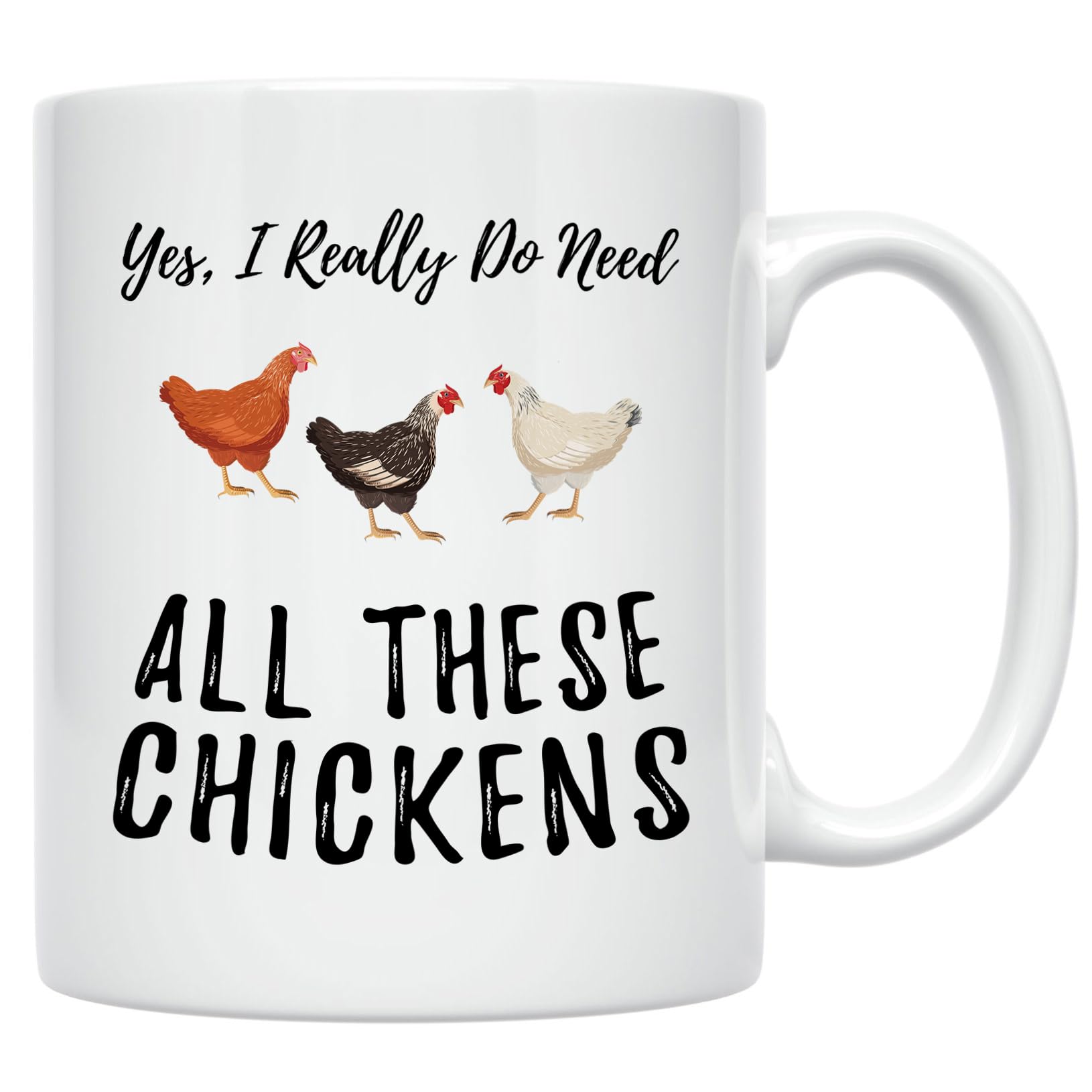Funny Chicken Coffee Mugs product image with playful chicken design