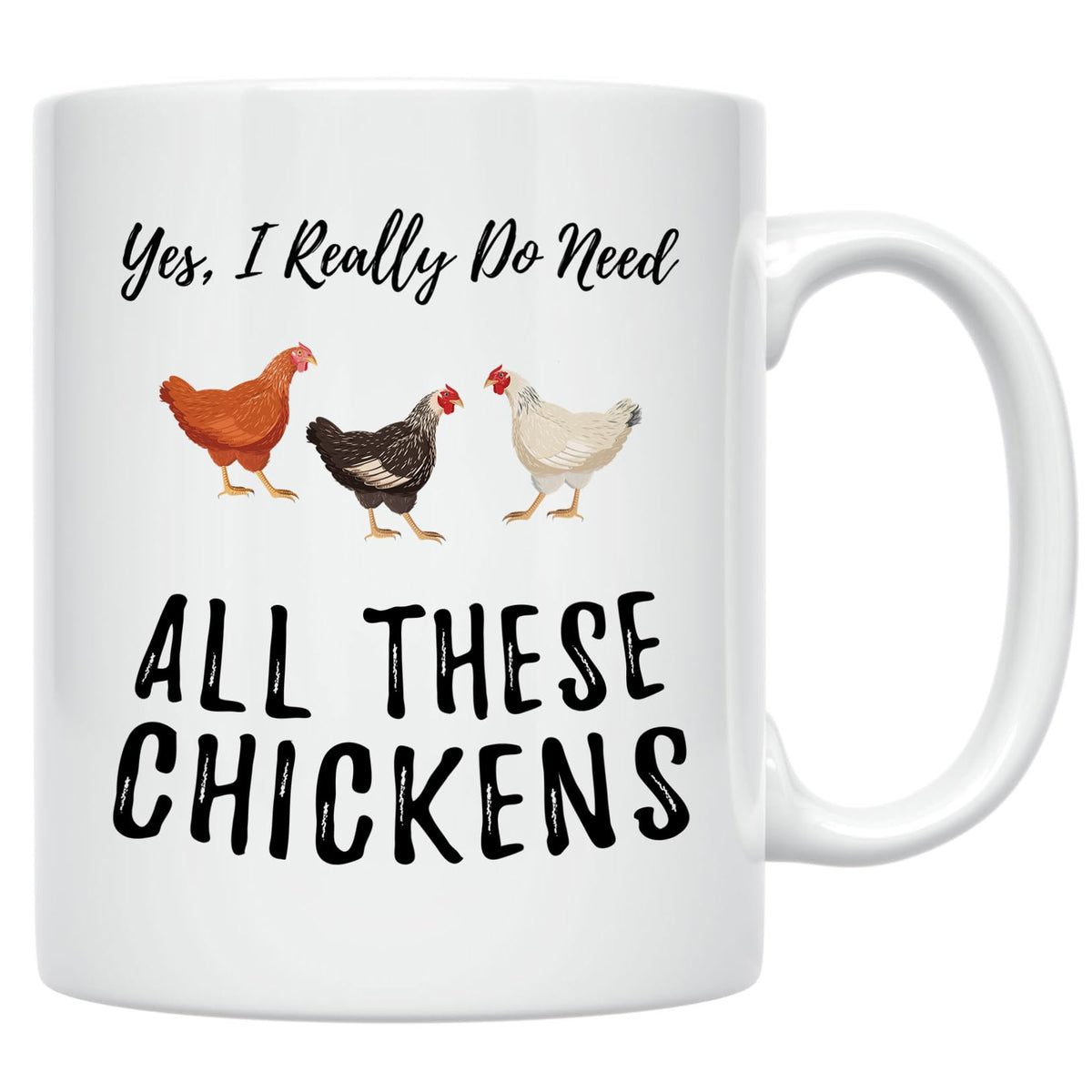 Funny Chicken Coffee Mugs product image with playful chicken design