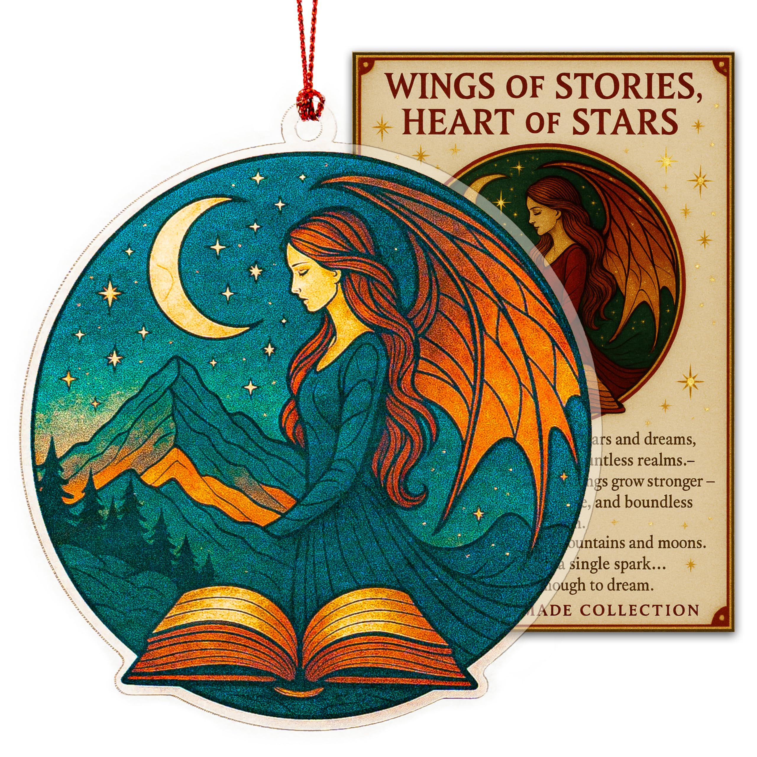 Funny Christmas book ornament 2025 decorative ornament for tree