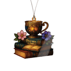 Funny Christmas book ornament 2025 on tree