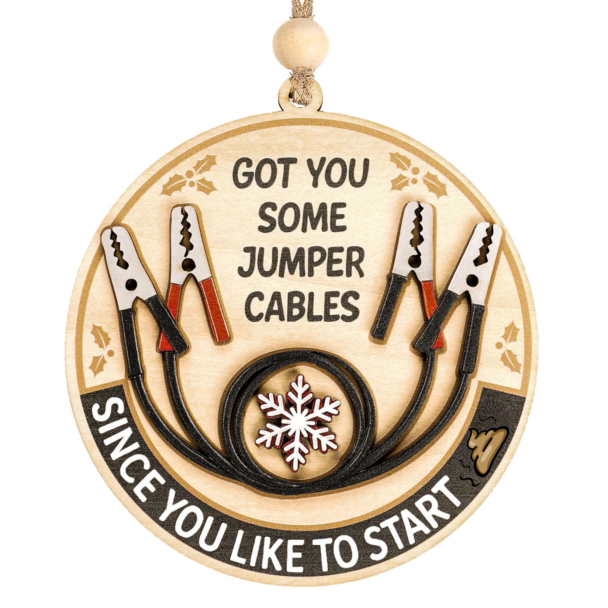 Funny Christmas Ornaments product display on tree