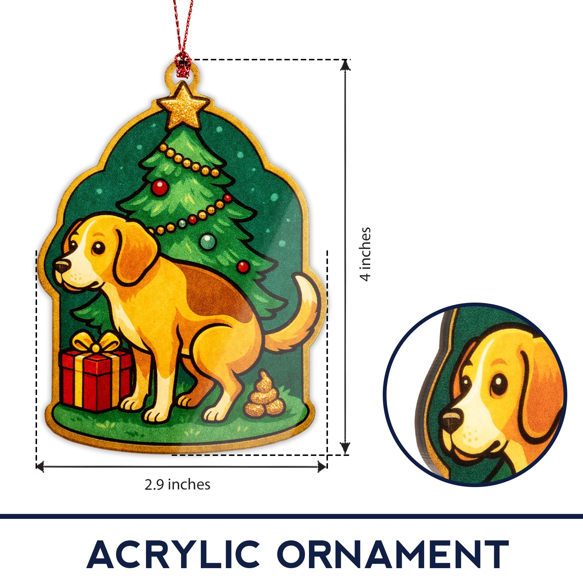 Funny Christmas Ornaments display image