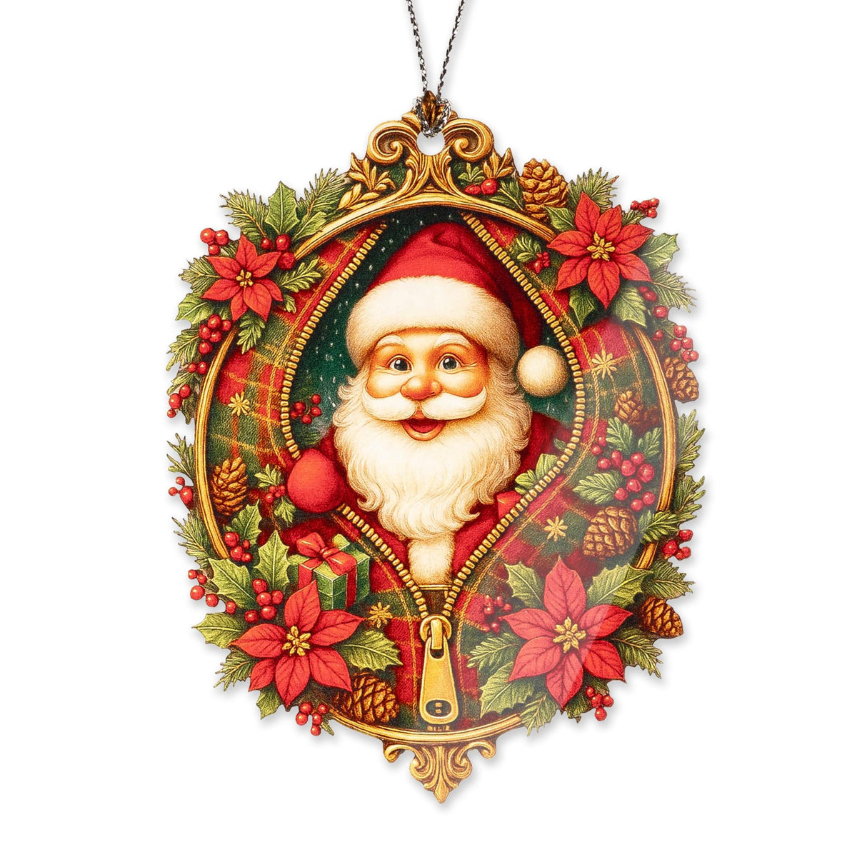 Funny Christmas Santa ornaments 2025 ornament for tree