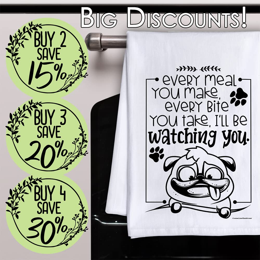Funny Dog Kitchen Tea Towels decorative towel with sayings