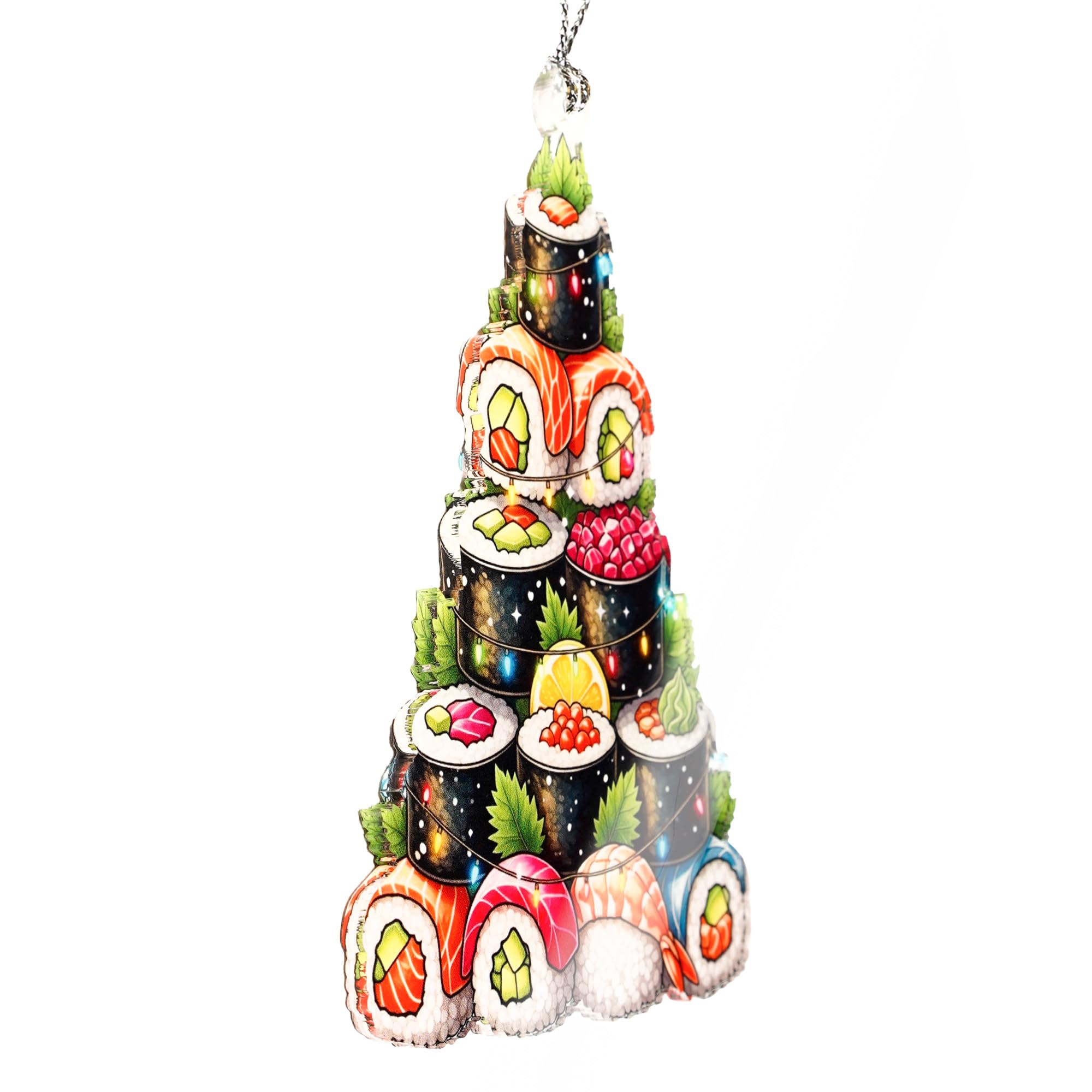 Funny foodie gift sushi ornament packaging
