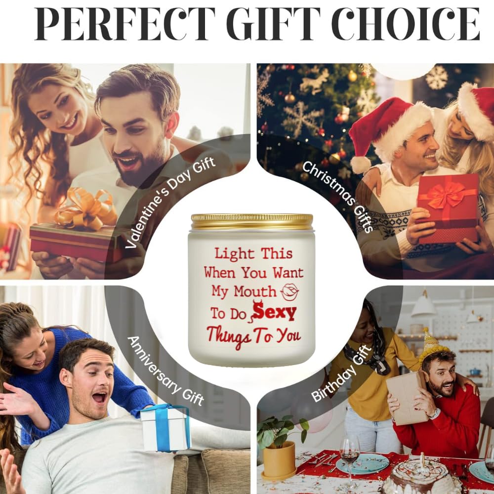 Funny gift candle packaging and design image