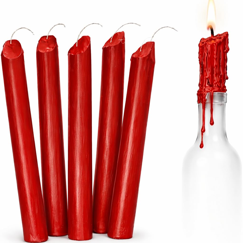 Funny Guy Mugs Drip Candles 6 pack red 6.5 inch