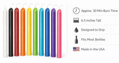 Drip Candles unscented cylindrical 6.5 inch