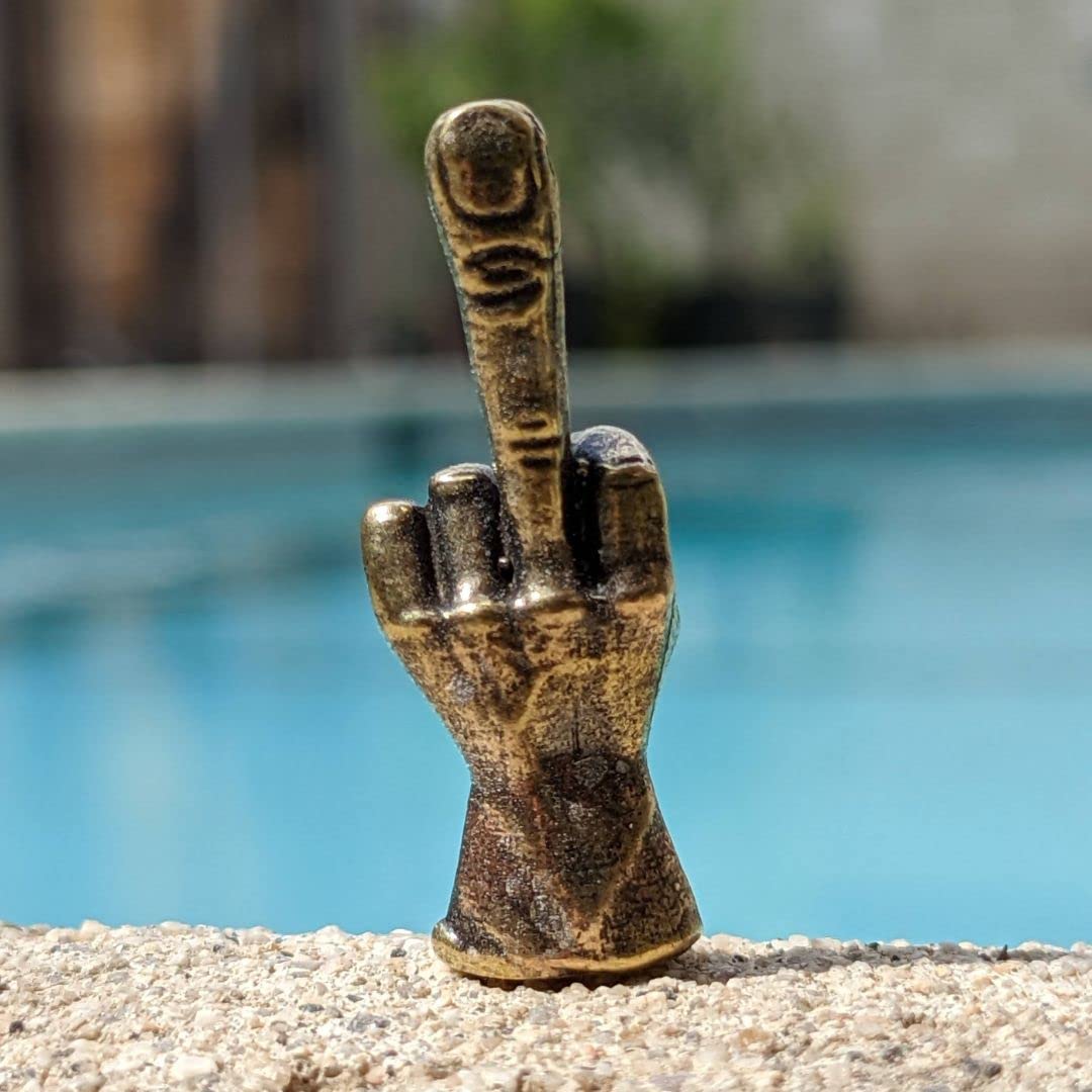 Unique handmade brass figurine display piece