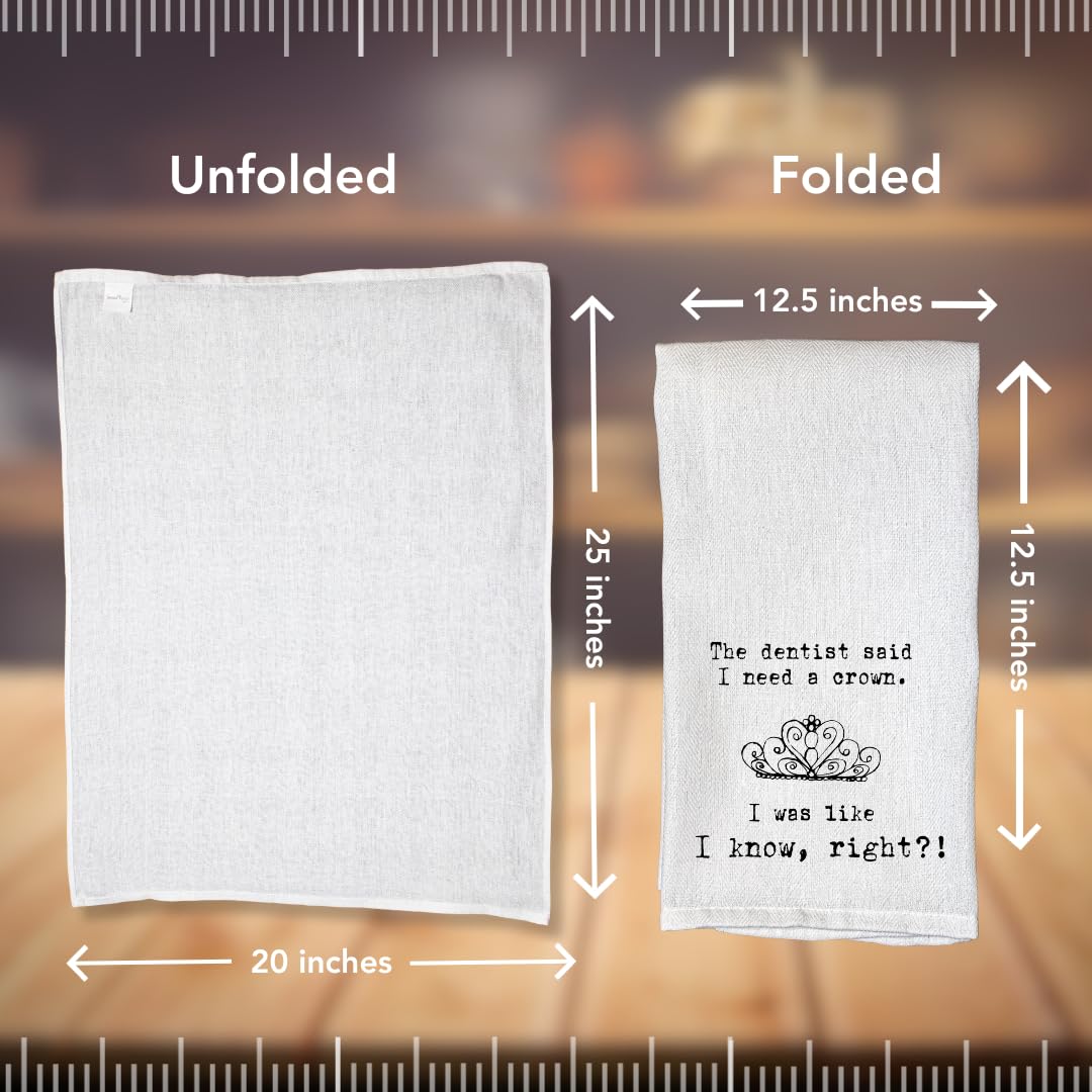 Funny Kitchen Towels decorative tea towel by Second Nature By Hand
