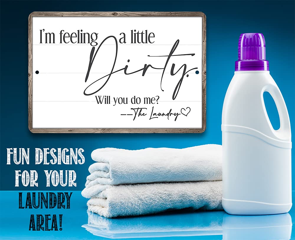 Funny laundry room decor sign 12x18 aluminum epoxy ink
