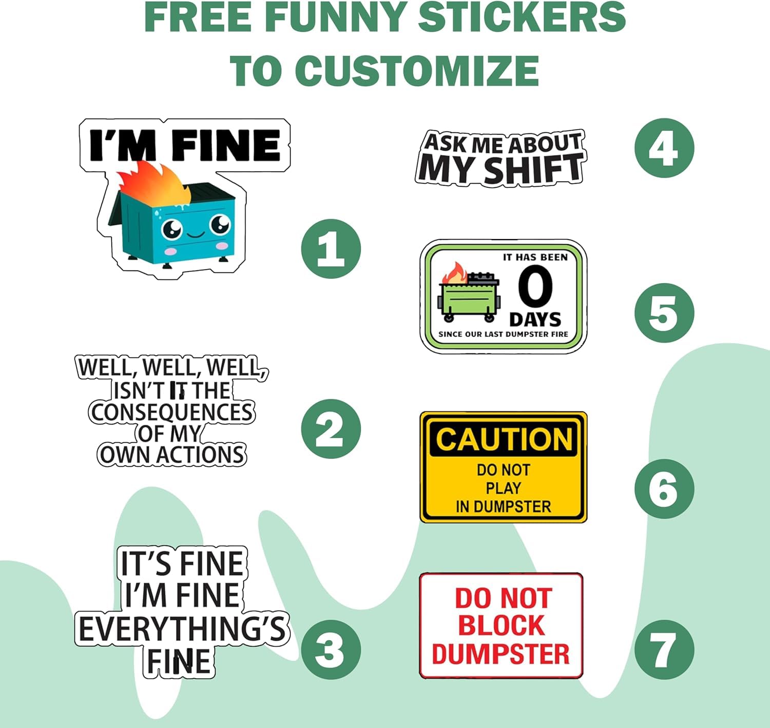 Funny office desk decor dumpster fire holder image