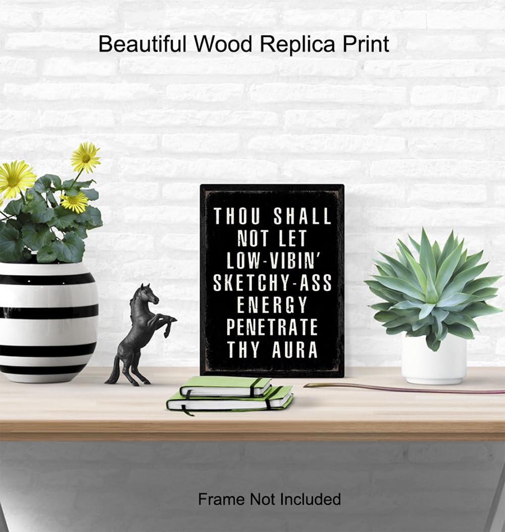 Funny sayings wall art with motivational quotes