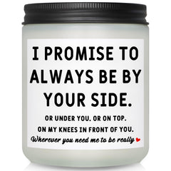Funny Valentines Day Gifts for Him candle in frosted jar