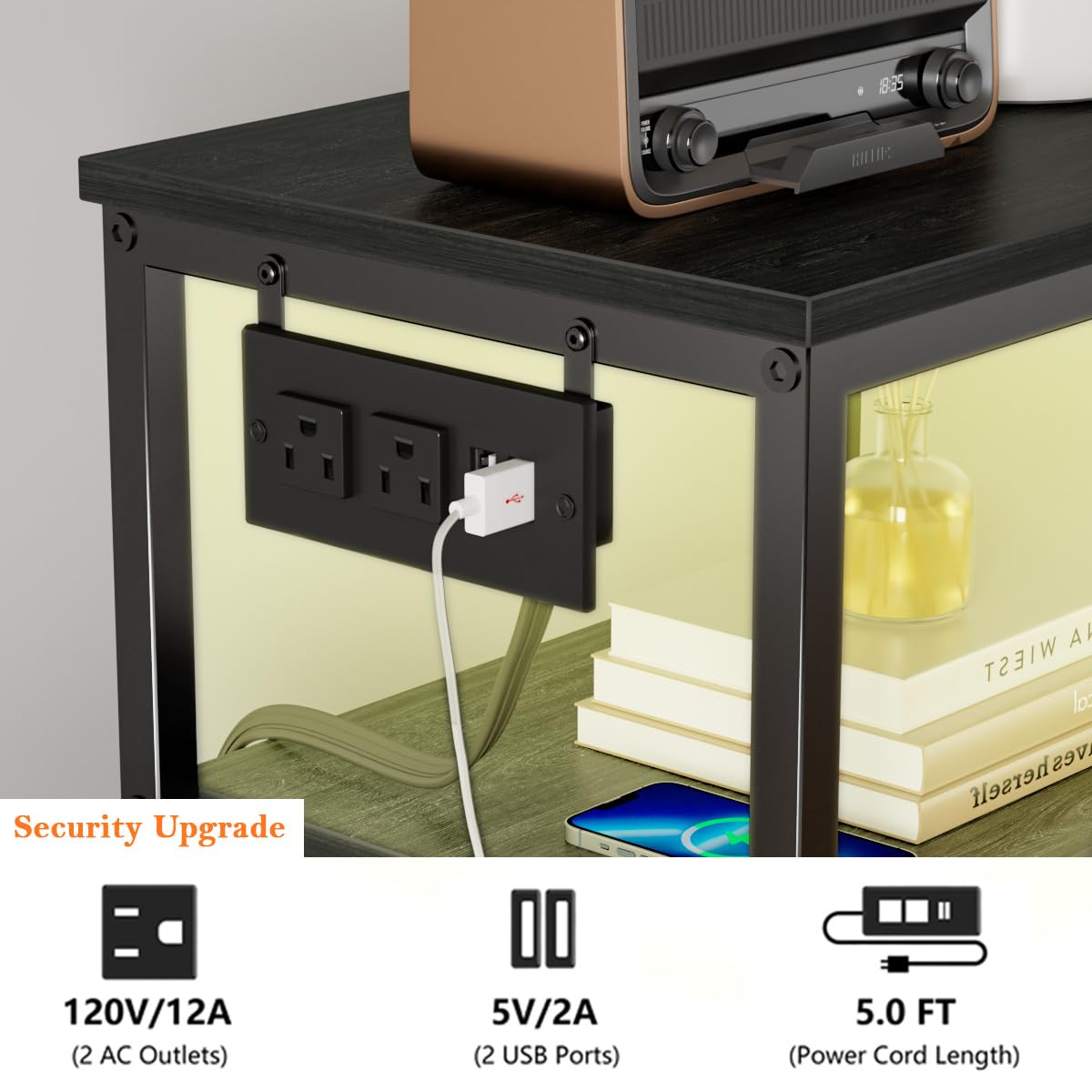 Entryway storage setup with Furnulem Dresser