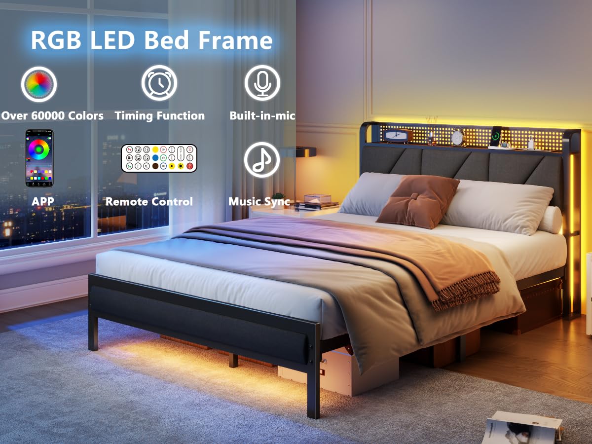 13 heavy-duty slats and 11 legs reinforce the frame