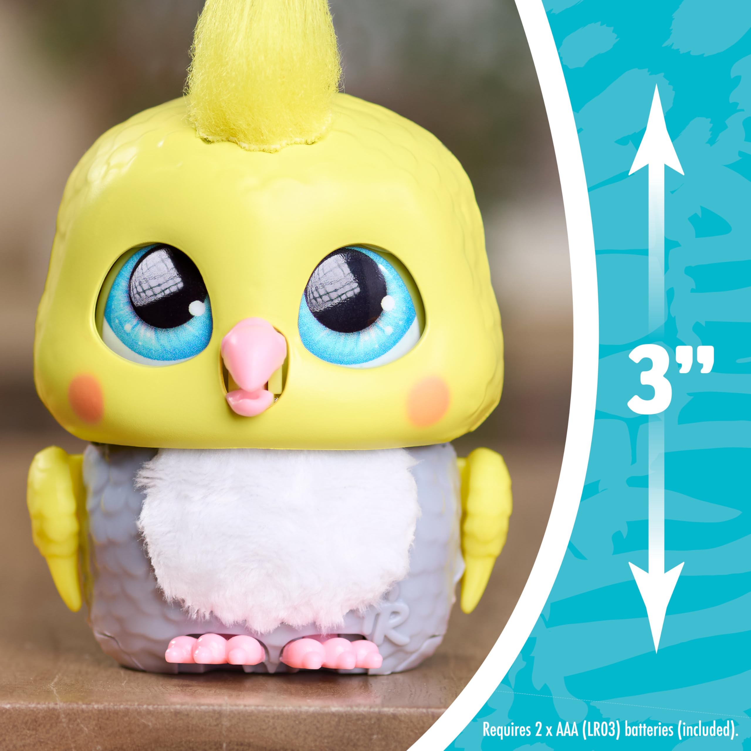 Chirps the Cockatoo on the go for recess sleepovers and home play