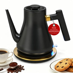FuseBrew Gooseneck Electric Kettle 0.8L with 1000W heating in matte black