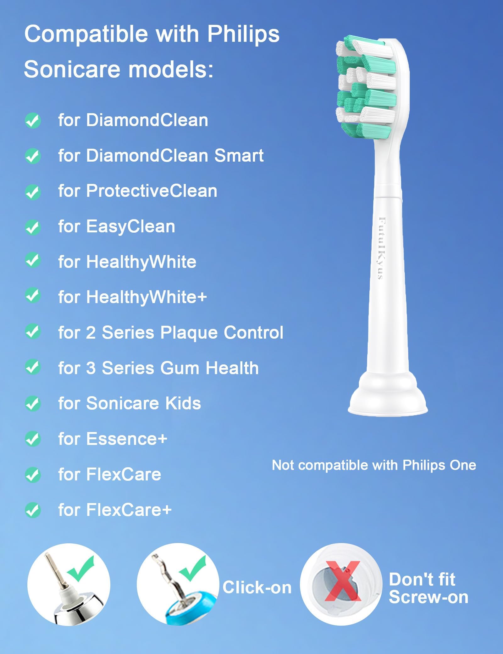 Futulkyus replacement heads for ProtectiveClean 4100 5100